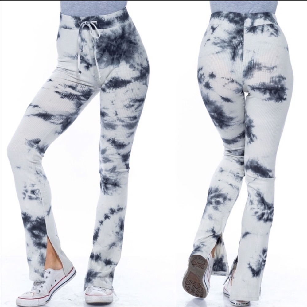 Tie dye bell bottom pants